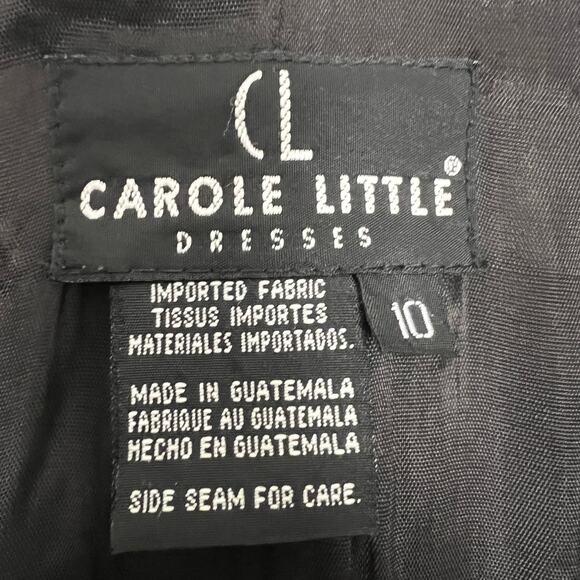 Carole Little Vintage Button Down Career Wear Black Jacket Size 10 - Picture 2 of 11